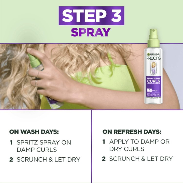 methode für locken-revitalisierungsspray